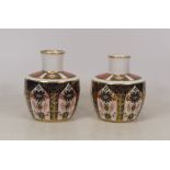 Royal Crown Derby, Two Old Imari 1128 Vase (2)
