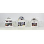 Wade, English Life Novelty Teapots including Fire Station, Polly's Cafe and General Store Post