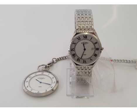 ROTARY. A Rotary wrist watch together with pocket watch IMPORTANT: Bidding via the-saleroom.com ONLY. In-person collection av