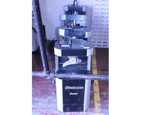 Four iSolution iRock 575S lighting units (unchecked). Shipping unavailable 