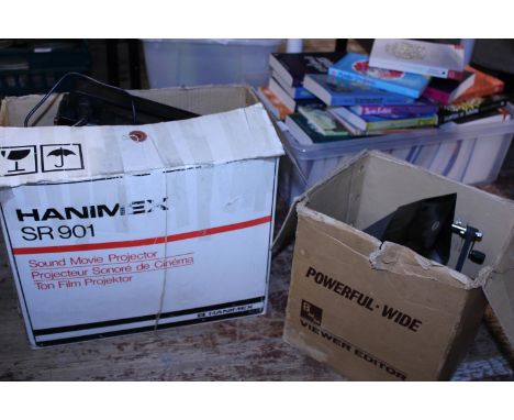 A vintage Hanimax projector and film editing machine. Shipping unavailable 