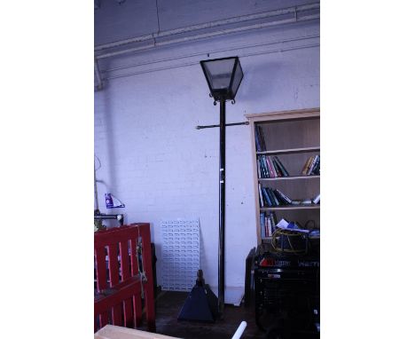 A late Victorian street lamp converted for electric use. Shipping unavailable 