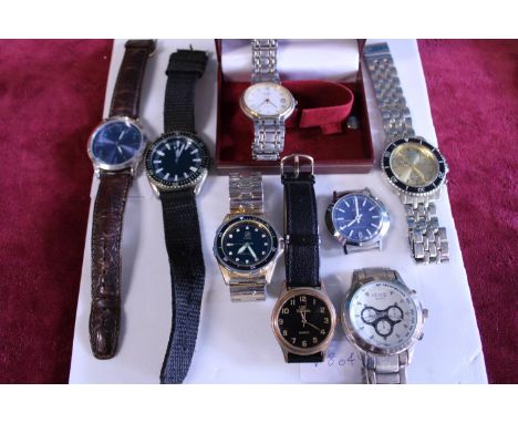 A selection of assorted wrist watches including Rotary 