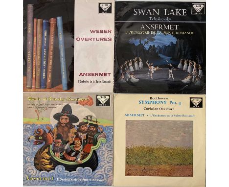 DECCA SXL ED1 - LP RARITIES. A pack of 4 x LPs. Composers/ Performers/ Titles include Ansermet - Tchaikovsky: Swan Lake (SXL 