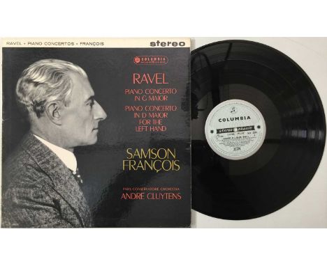 ANDRE CLUYTENS - RAVEL / SAMSON FRANCOIS - PIANO CONCERTOS (COLUMBIA SAX 2394). A lovely copy of Andre Cluytens and The Paris