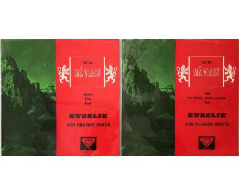 RAFAEL KUBELIK - SMETANA MA VLAST LP (ORIGINAL UK STEREO RECORDINGS - DECCA SXL 2064/5). Lovely complete ED1 stereo set of SX