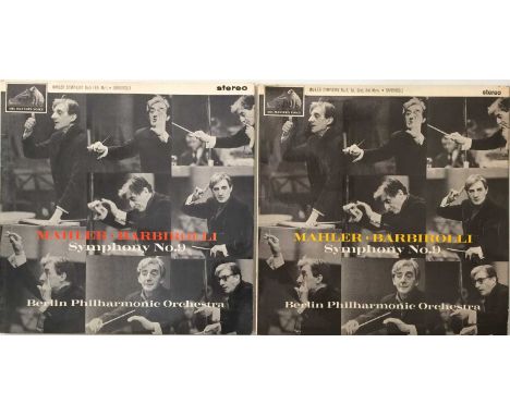 BARBIROLLI - MAHLER SYMPHONY NO. 9 LP SET (ORIGINAL UK STEREO RECORDING - HMV ASD 596/597). Sought after complete original UK