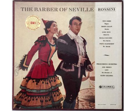 ROSSINI: THE BARBER OF SEVILLE 3 LP BOX SET (UK STEREO - BLUE/ SILVER COLUMBIA - SAX 2266-2288). A scarce, original 3 LP box 