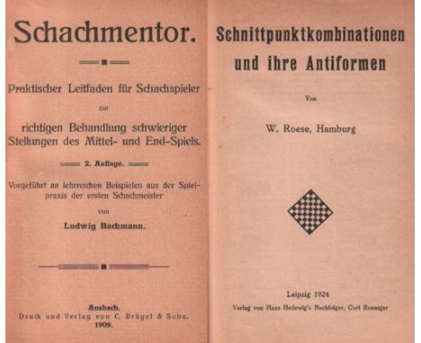 Bachmann, Ludwig. Schachmentor. Praktischer Leitfaden für Schachspieler zur richtigen Behandlung schwieriger Stellungen des M