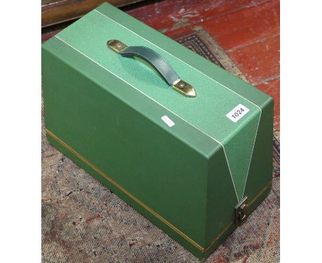 A cased Jones vintage sewing machine.