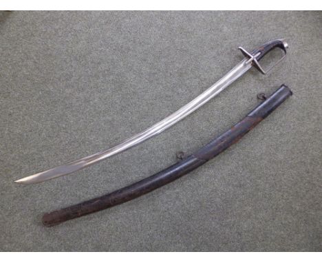 A 1788 pattern cavalry trooper's sword with scabbard - 35" blade.