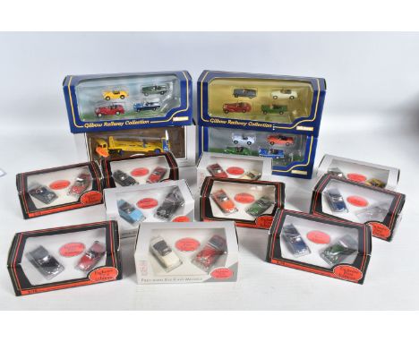 A COLLECTION OF BOXED 1:76 SCALE DIECAST EXCLUSIVE FIRST EDITION GILBOW MODEL VEHICLES SETS, to include an Austin Healey Spri