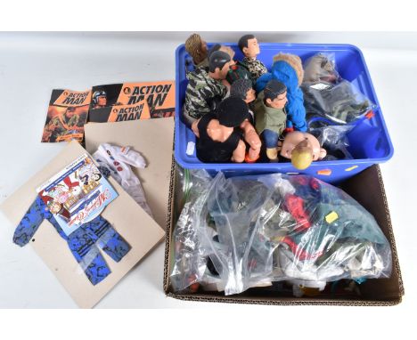 A COLLECTION OF UNBOXED AND ASSORTED ACTION MAN FIGURES, CLOTHING AND ACCESSORIES, mix of Palitoy and Hasbro items, to includ