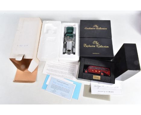 THREE BOXED CORGI THE EXCLUSIVE COLLECTION AND ONE OTHER DIECAST MODEL VEHICLES, to include a Corgi The Exclusive Collection 