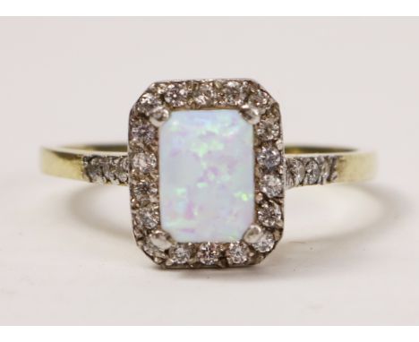 Opal gold plated ring stamped 925   Condition Report   Click here for further images, condition, auction times & delivery cos