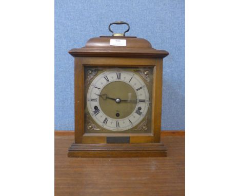 An Elliotts of London mahogany bracket clock 