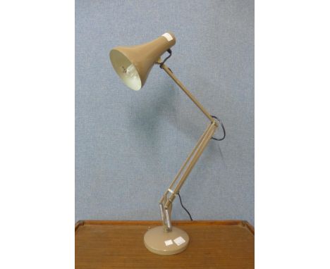 A Herbert Terry &amp; Sons Ltd. taupe metal anglepoise desk lamp 