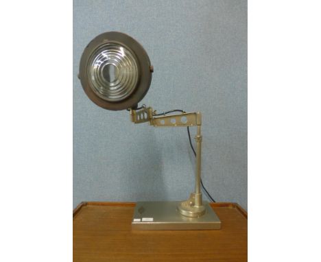 A Noble Lighting Co. industrial style table lamp 