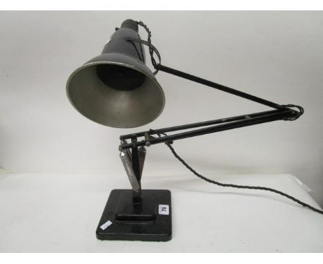 A vintage Herbert Terry & Sons of Redditch anglepoise table lamp, marks to base 