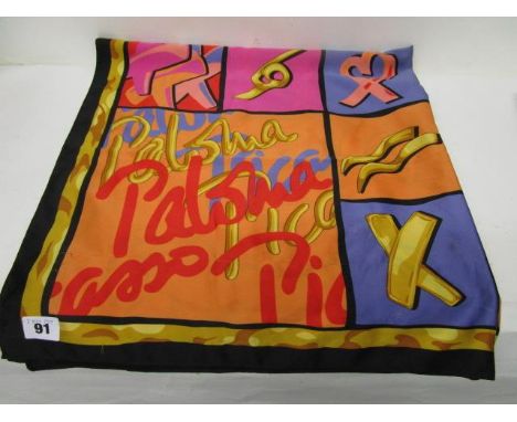 A Paloma Picasso polyester scarf 