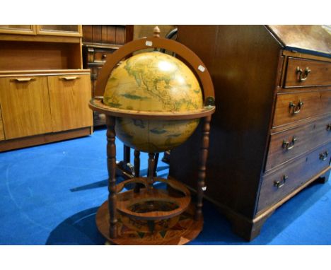 A globe drinks cabinet, approx. 87 x 48cm