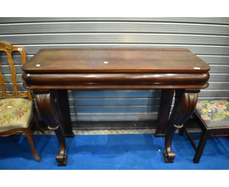 A 19th Century mahogany console table , approx. dimensions W123 D50 H92cm