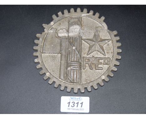 A WWII Italian army vehicle badge a/f.
