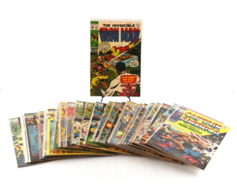 Marvel Silver and Bronze-age comics: a group of 115 issues featuring key issues from The Invincible Iron Man, Fantastic Four,