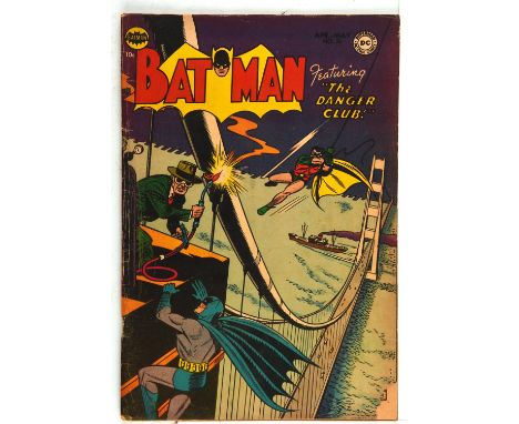 Batman No. 76  Golden-Age issue with classic Dick Sprang cover and Penguin appearance (DC Comics, 1953).This lot features:Bat