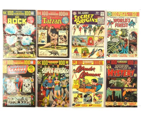 DC Comics Giant Size-size issues: a group of 8 Silver and Bronze-age Giant-size issues (DC Comics 1965 onwards).Hard to find 