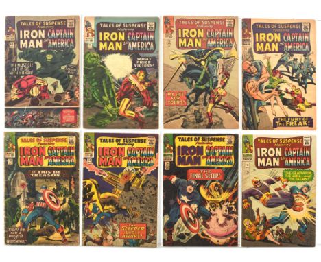 Tales of Suspense featuring Iron Man and Captain America: a group of 8 early Silver-Age issues featuring classic Jack Kirby c