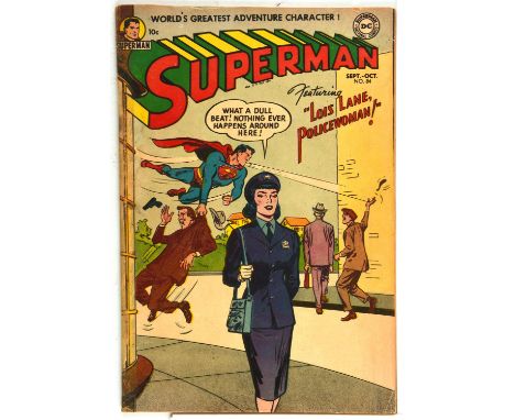 Superman Nos. 84 and 86  a pair of Golden-age issue with Wayne Boring and Win Mortimer covers (DC Comics, 1953).This lot feat