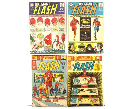 The Flash Giant Size-size issues: a group of 4 Silver and Bronze-age issues, some with Carmine Infantino art (DC Comics 1964 