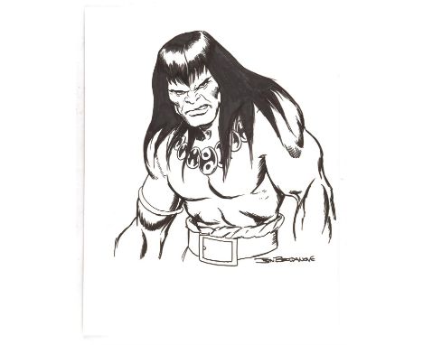 Conan The Barbarian - an original artwork by Jon Bogdanov.Featuring an incredible, aging Conan the Barbarian portrait by Jon 
