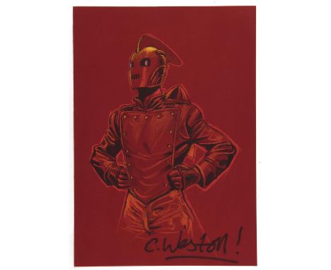 The Rocketeer - an original artwork by Chris Weston.Featuring a fantastic ¾ upper torso portrait of The Rocketeer .Illustrate