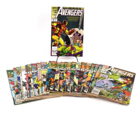 The Avengers: a large run of 89 Bronze-age comics (Marvel Comics, 1982-1990).High-Grade condition to copies throughout set, f