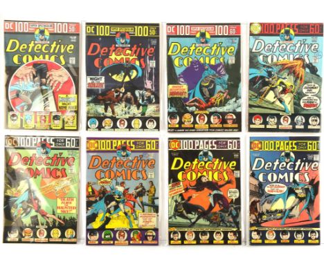 Detective Comics featuring Batman Nos. 438, 439, 440, 441, 442, 443, 444, 445 - a run of 8 Bronze-Age issue featuring giant-s