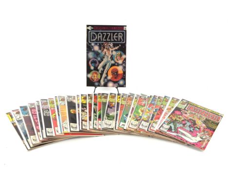 Dazzler: a run of 32 Bronze-age comics (Marvel Comics, 1981-84).High-Grade condition to copies throughout set, from a single,
