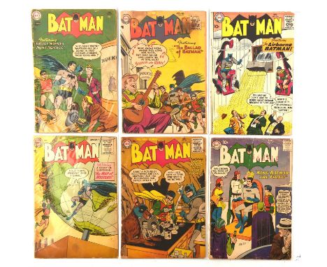 Batman Nos. 89, 91, 95, 97, 120, 125  a group of 6 Silver-Age issue with classic Win Mortimer and Curt Swan covers (DC Comics