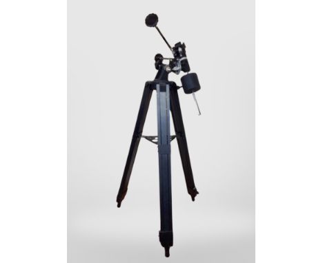 A collapsible tripod.