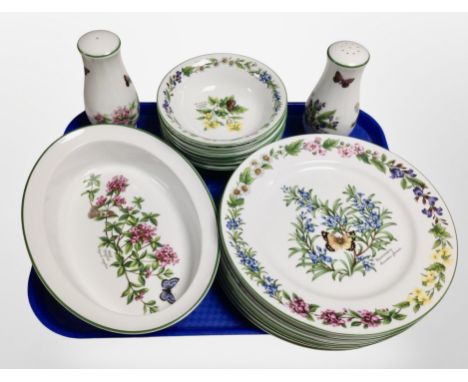 Fifteen pieces of Royal Worcester 'Worcester Herbs' dinner porcelain.