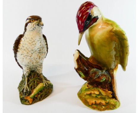 A Beswick model of a green woodpecker No 1218 together with the osprey Beneagles decanter 