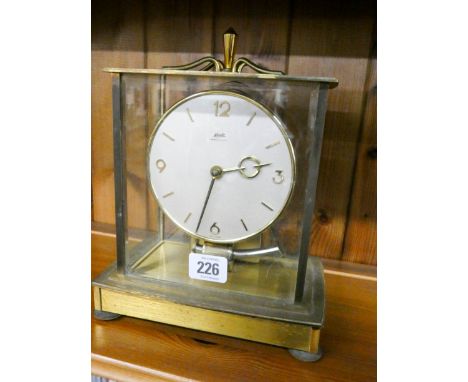 Vintage Kundo 1950's electronic mantel clock in glazed case