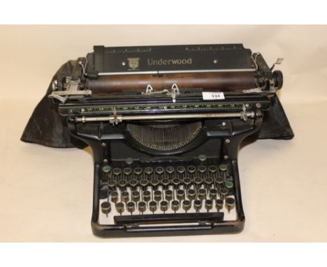 A VINTAGE UNDERWOOD TYPEWRITER