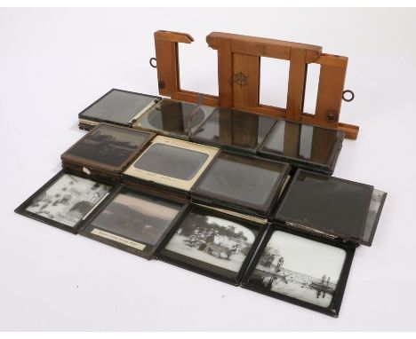 Magic Lantern slides, showing the British Navy vessels, Buchanan &amp; Armour scenes of Glasgow, Port Patrick, British explor