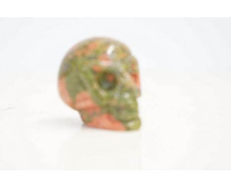 Agate stone skull