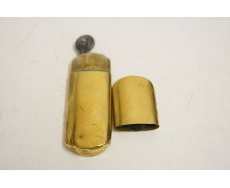Brass trench art petrol lighter