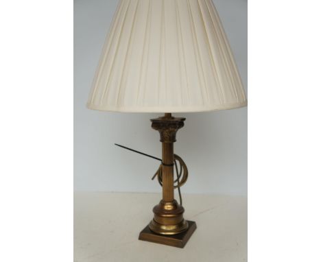 Brass table lamp