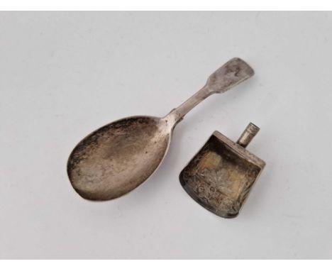 A Victorian Caddy Spoon And A Caddy Spoon’S Bowl