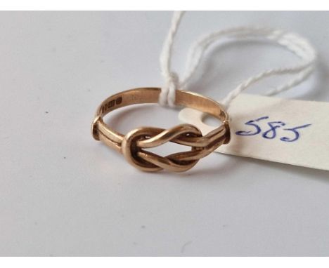 A Knot Ring 9Ct Size K 1.4 Gms